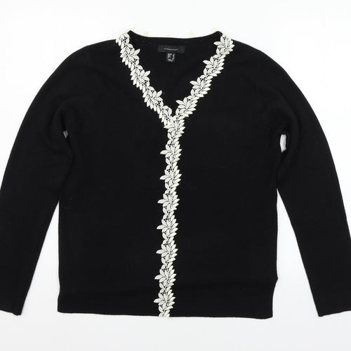 Atmosphere Womens Black  Knit Pullover Jumper Size 10