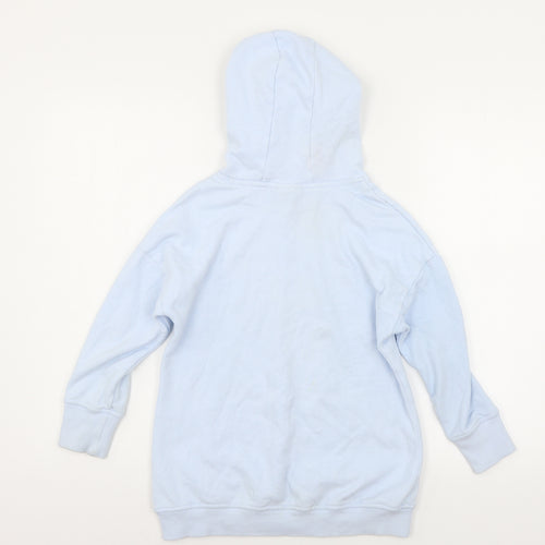 NEXT Girls Blue  Jersey Pullover Hoodie Size 8 Years  - Kitten
