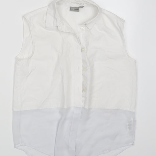 ASOS Womens White   Basic Button-Up Size 8