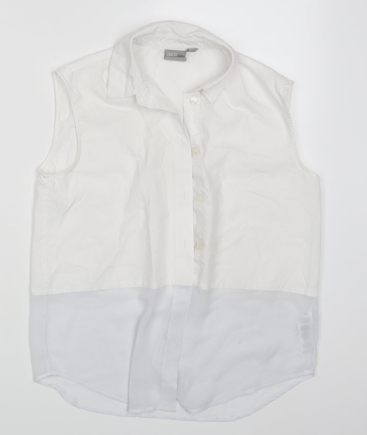 ASOS Womens White   Basic Button-Up Size 8