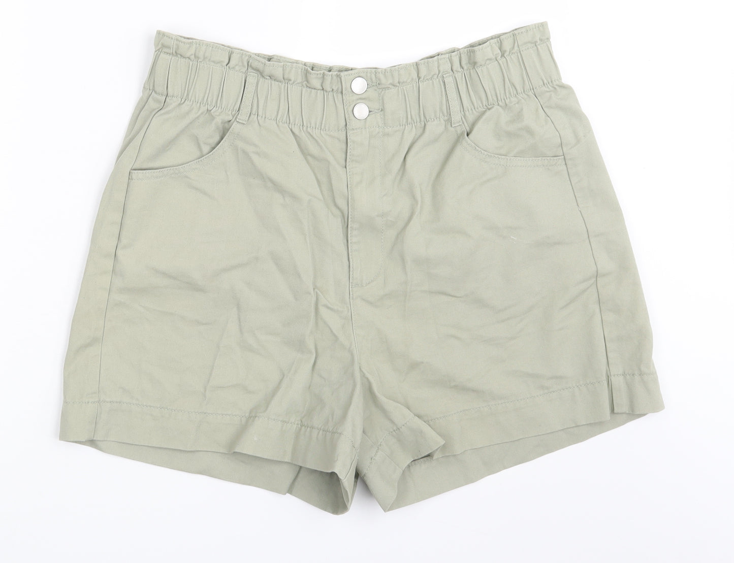 F&F Womens Beige  Denim Sweat Shorts Size 14