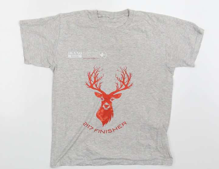 Preworn Mens Grey T-Shirt One Size - 2017 Finisher