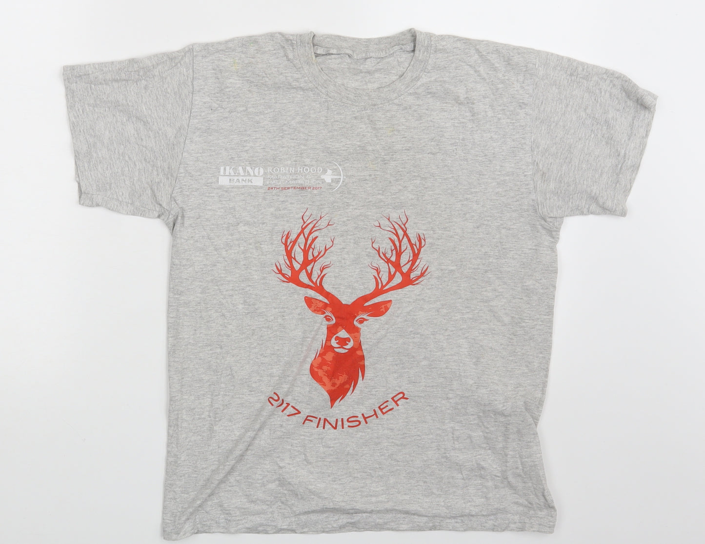Preworn Mens Grey    T-Shirt One Size  - 2017 Finisher