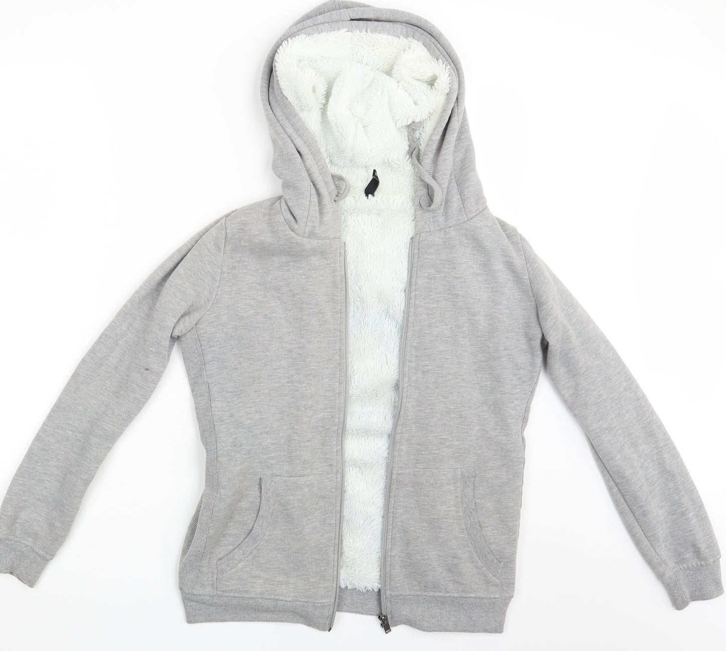 FBSister Womens Grey   Full Zip Hoodie Size XS
