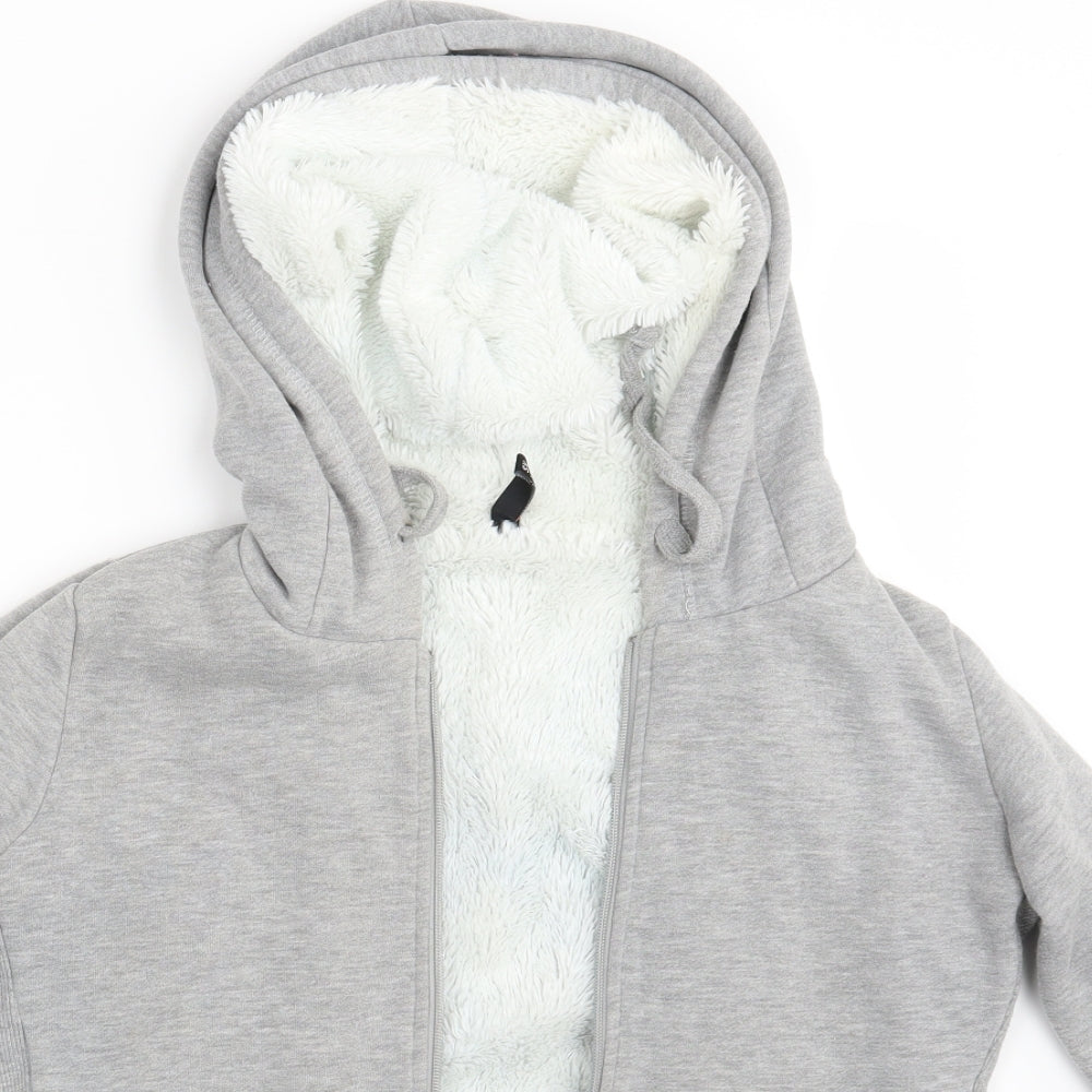 FBSister Womens Grey   Full Zip Hoodie Size XS