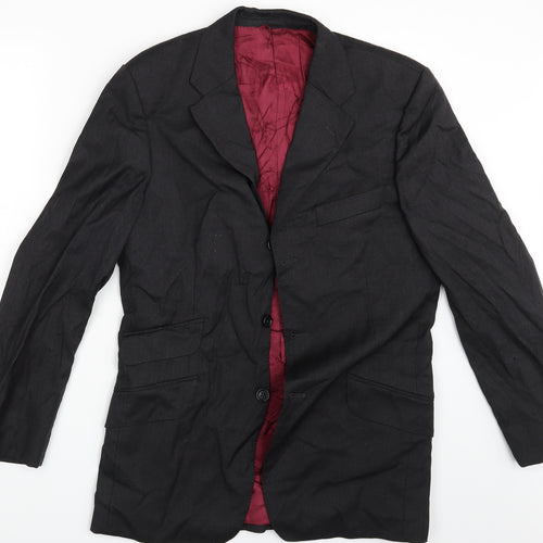 Mark Stephen Marengo Mens Black   Jacket Blazer Size 40