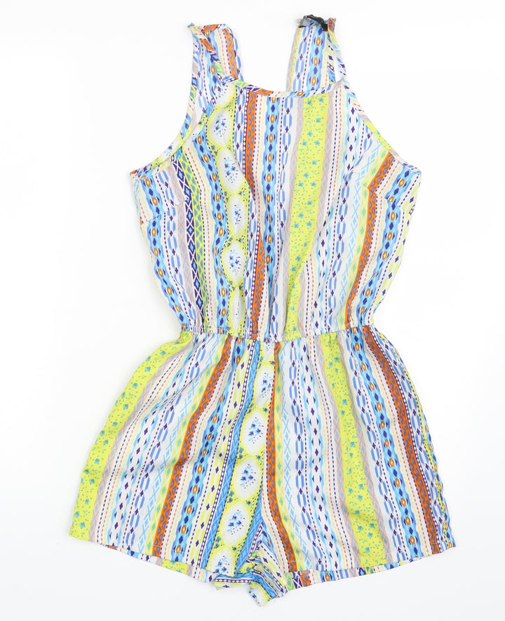 Atmosphere Womens Multicoloured Fair Isle Bodysuit One-Piece Size 8 L3 in