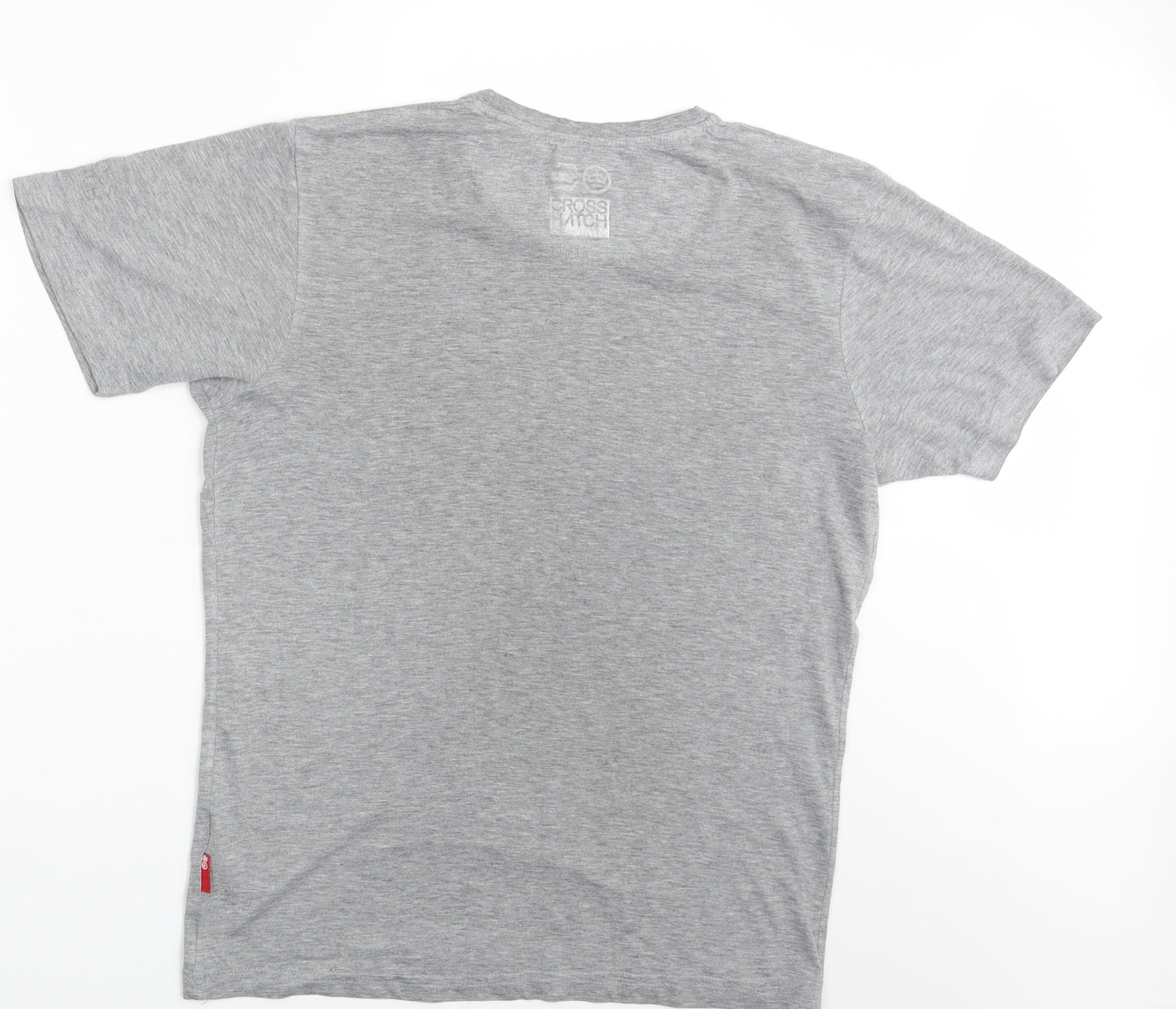 Cross Hatch  Mens Grey    T-Shirt Size L