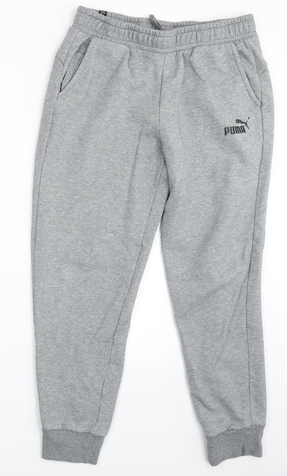 PUMA Mens Grey   Jogger Trousers Size L L28 in