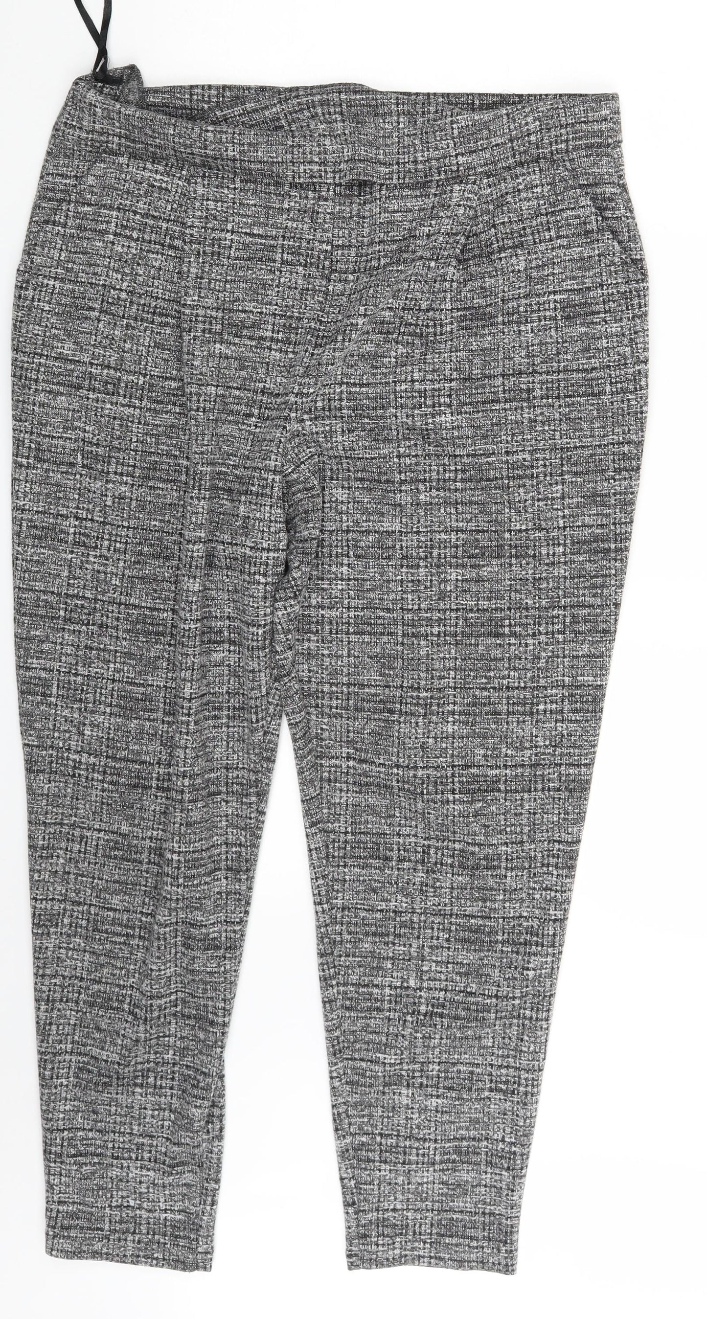 Nutmeg Womens Grey   Trousers  Size 16 L26 in