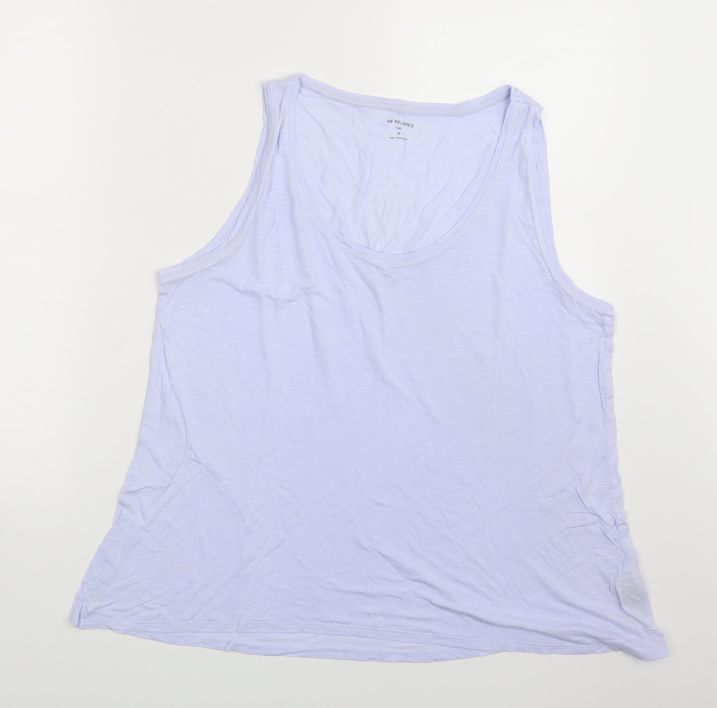 M&S Womens Blue   Basic Tank Size 16