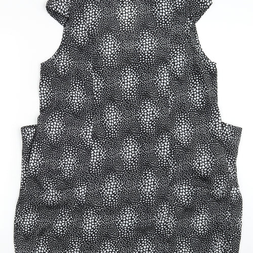 Yours Womens Black Polka Dot  Basic Blouse Size 10