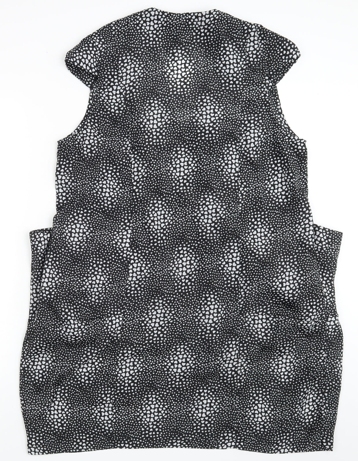 Yours Womens Black Polka Dot  Basic Blouse Size 10