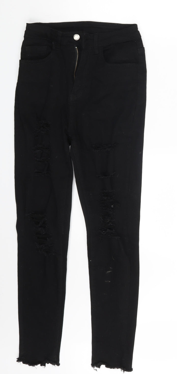 SheIn Womens Black Denim Skinny Jeans Size XS L26 in