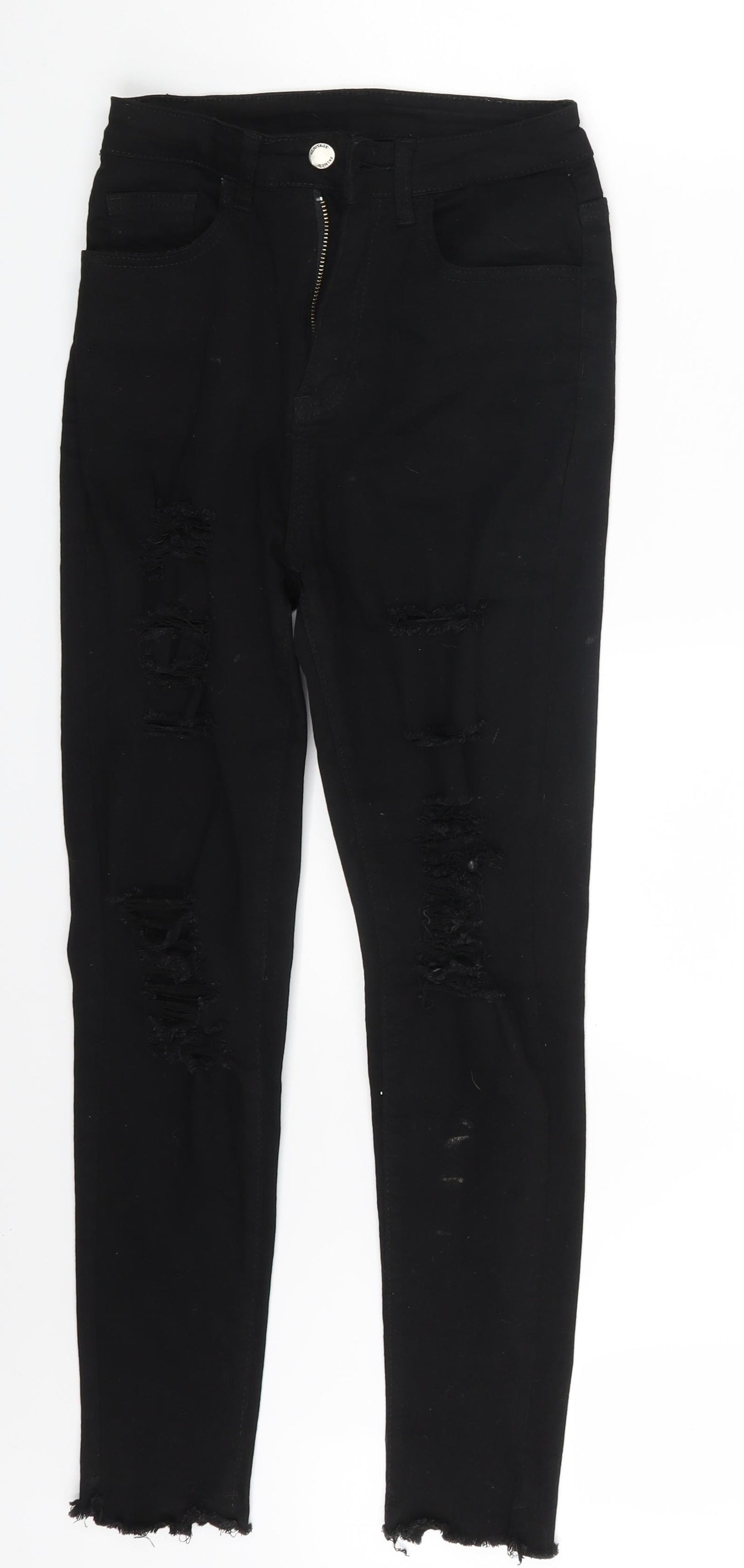 SheIn Womens Black  Denim Skinny Jeans Size XS L26 in