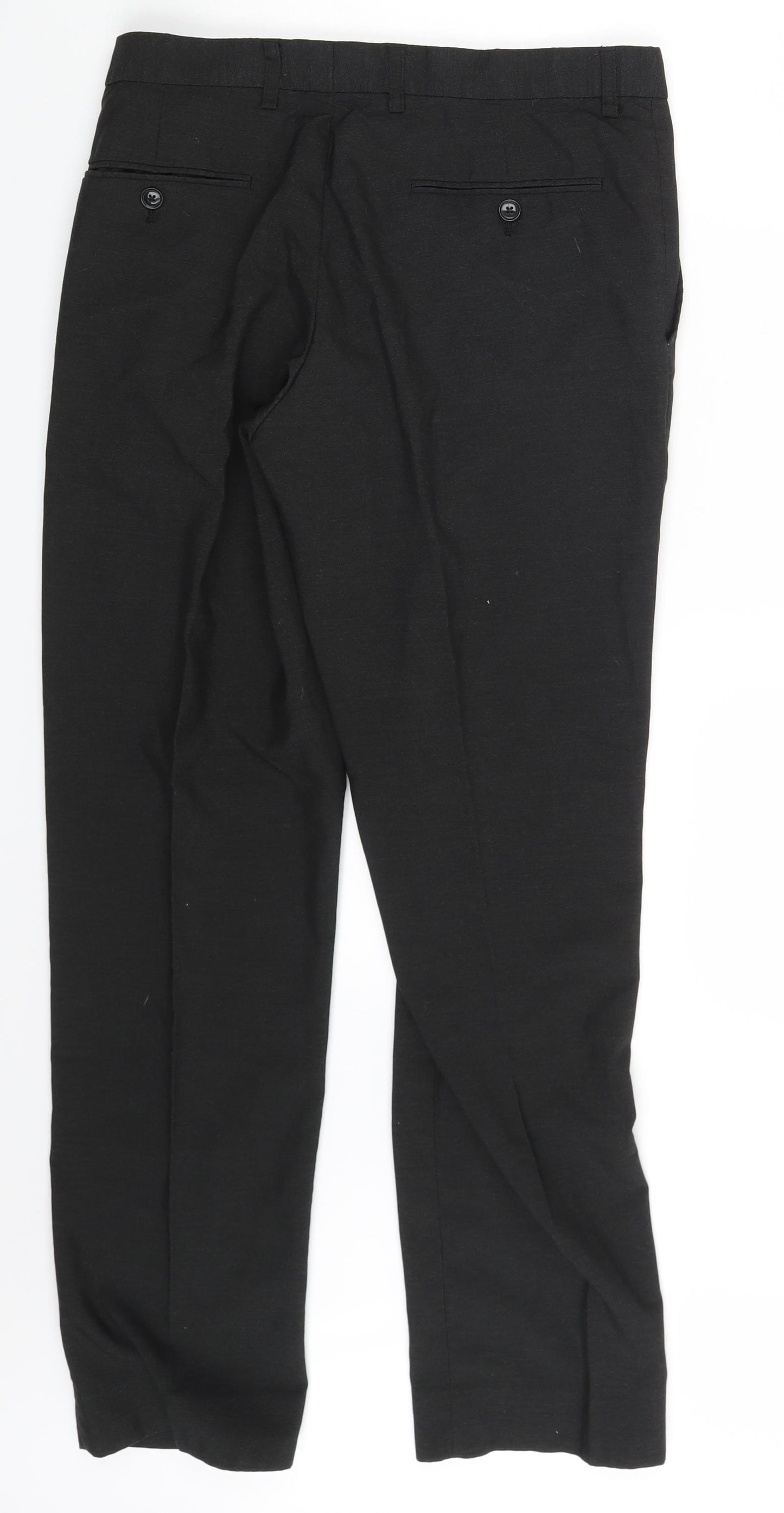 Find Mens Black   Trousers  Size 34 in L31 in