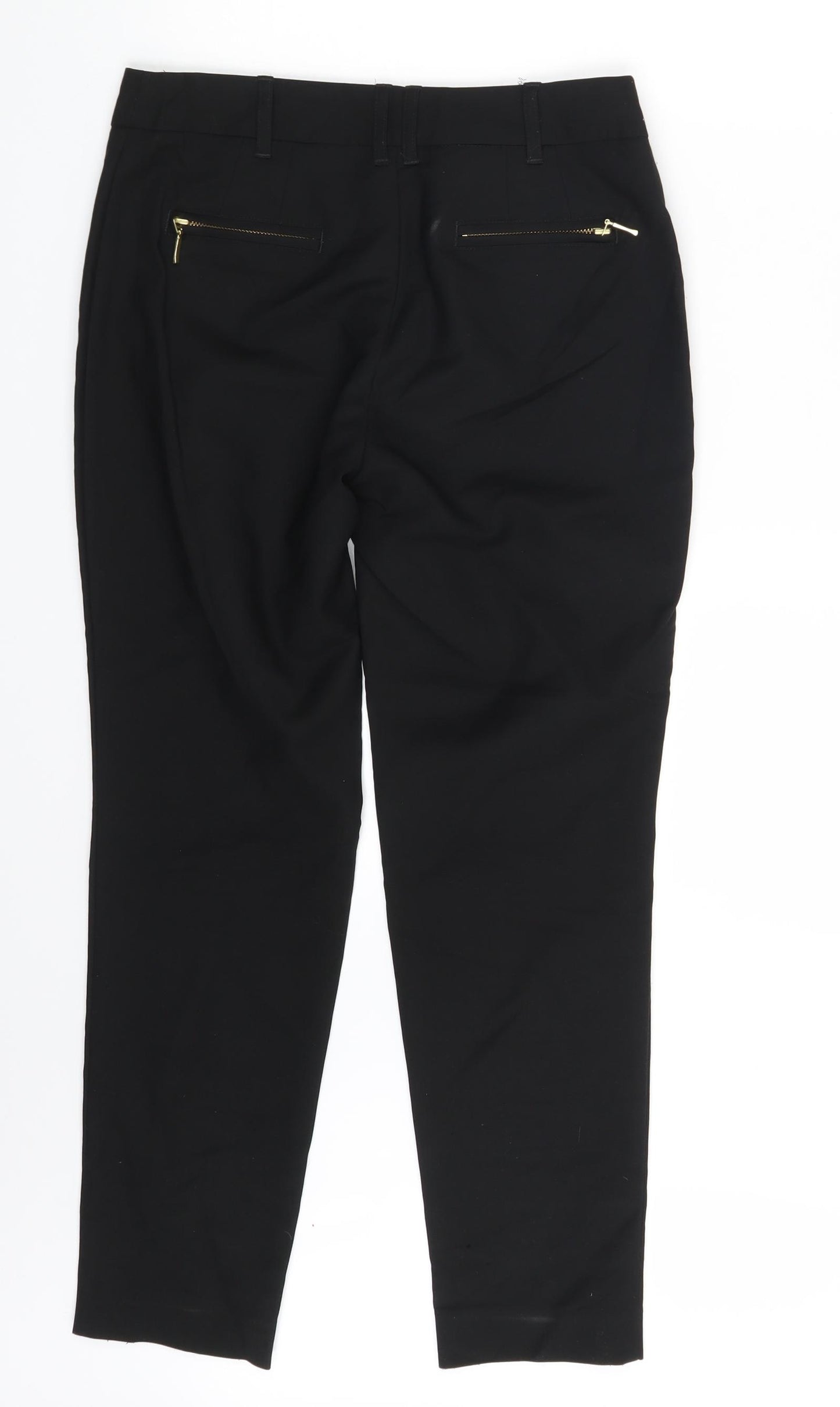 NEXT Womens Black   Chino Trousers Size 8 L26 in