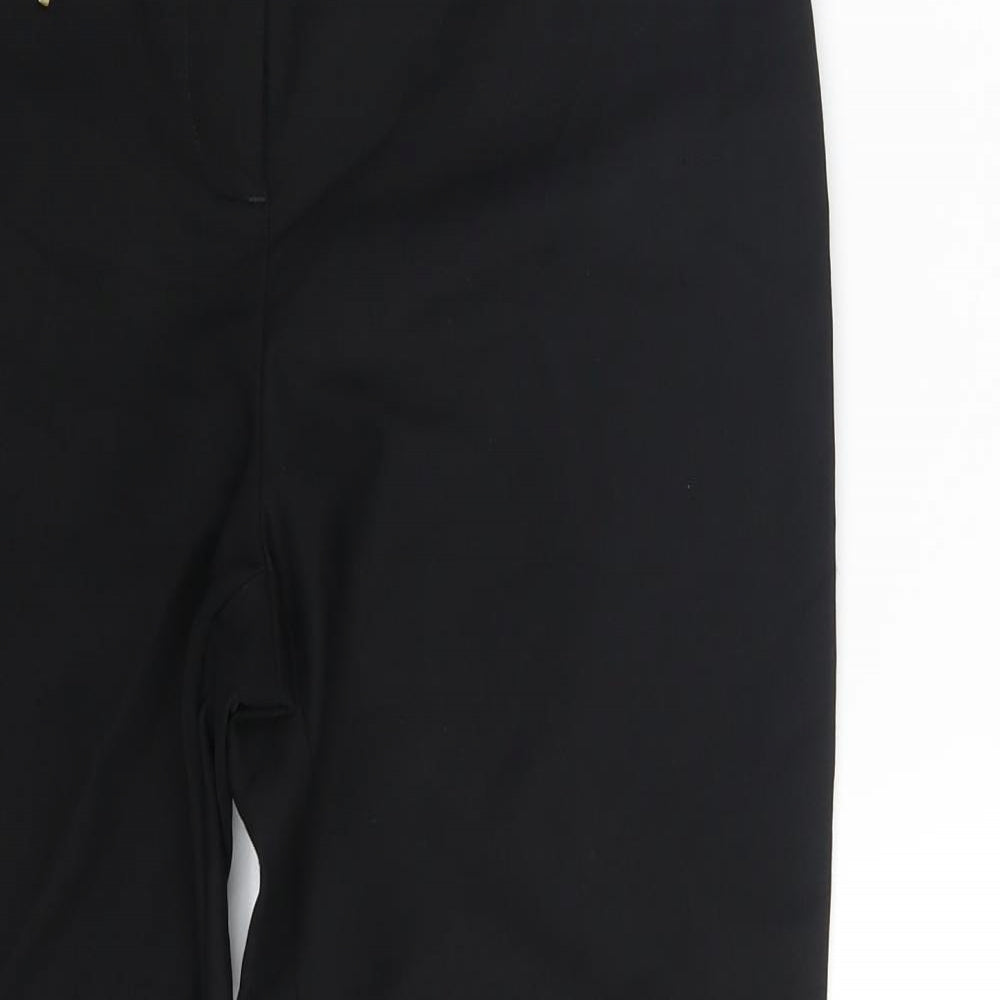 NEXT Womens Black   Chino Trousers Size 8 L26 in