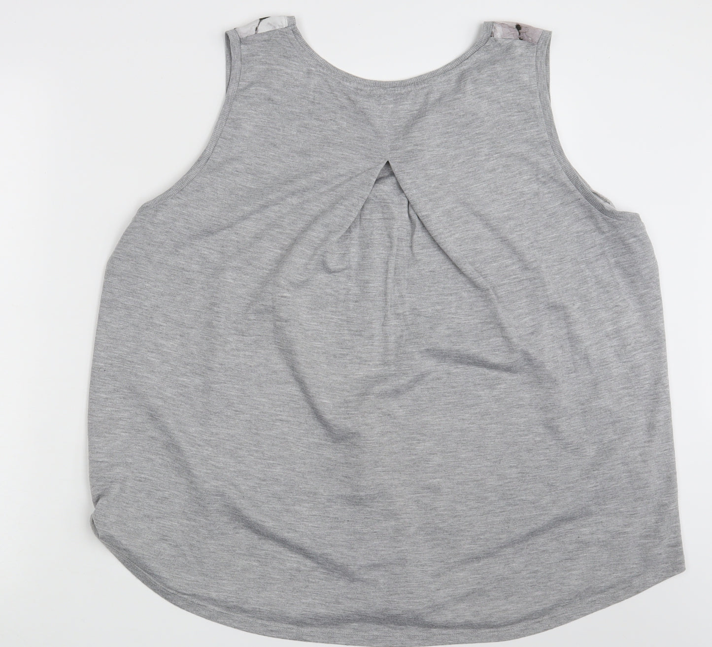Papaya Womens Grey Floral  Basic Tank Size 20