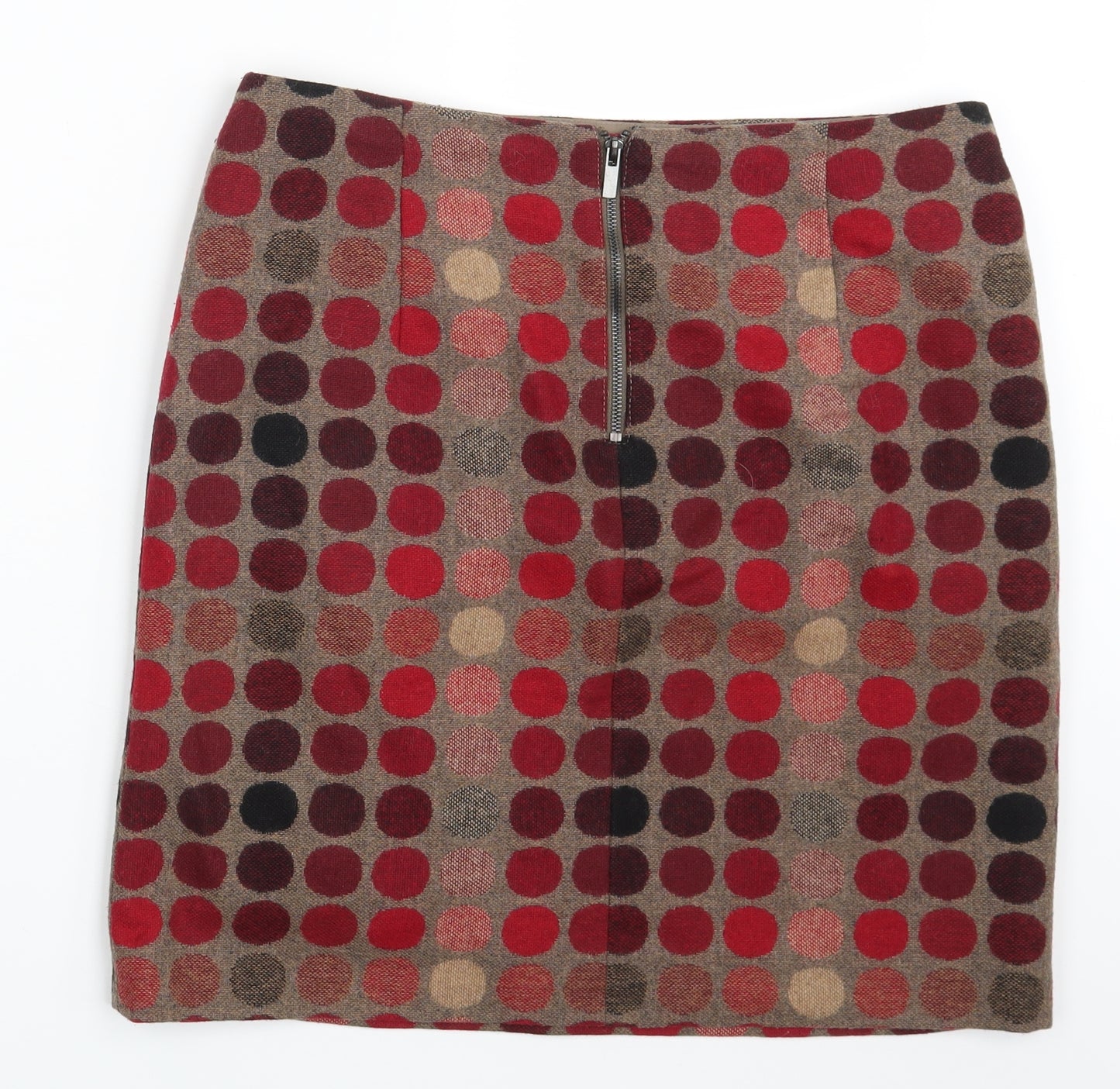 M&S Womens Multicoloured Polka Dot  Mini Skirt Size 14