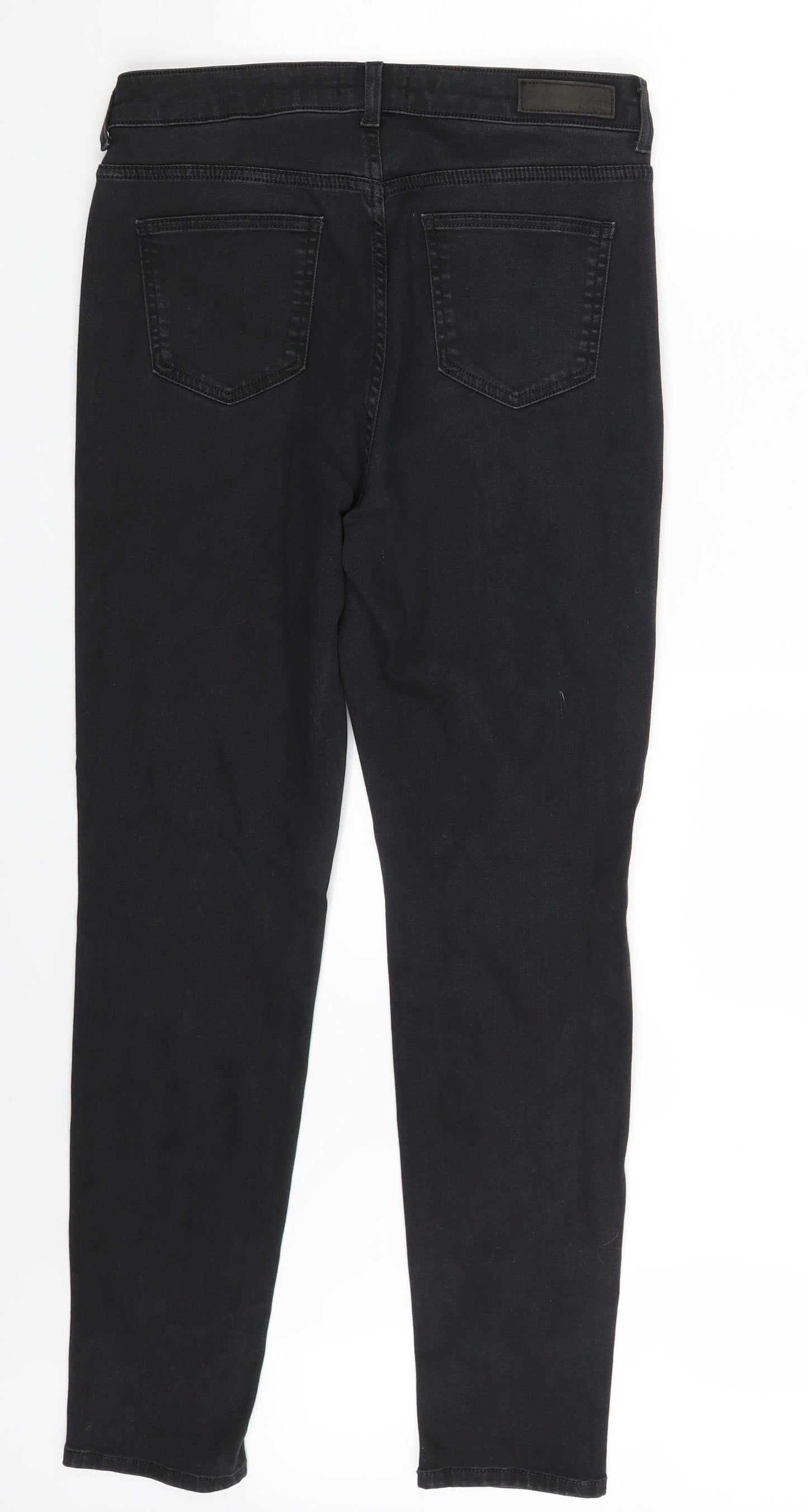 M&S Womens Grey  Denim Skinny Jeans Size 14 L30 in