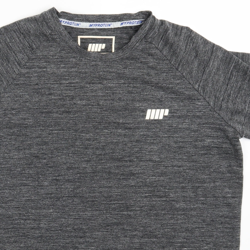 My Protein Mens Grey   Basic T-Shirt Size M
