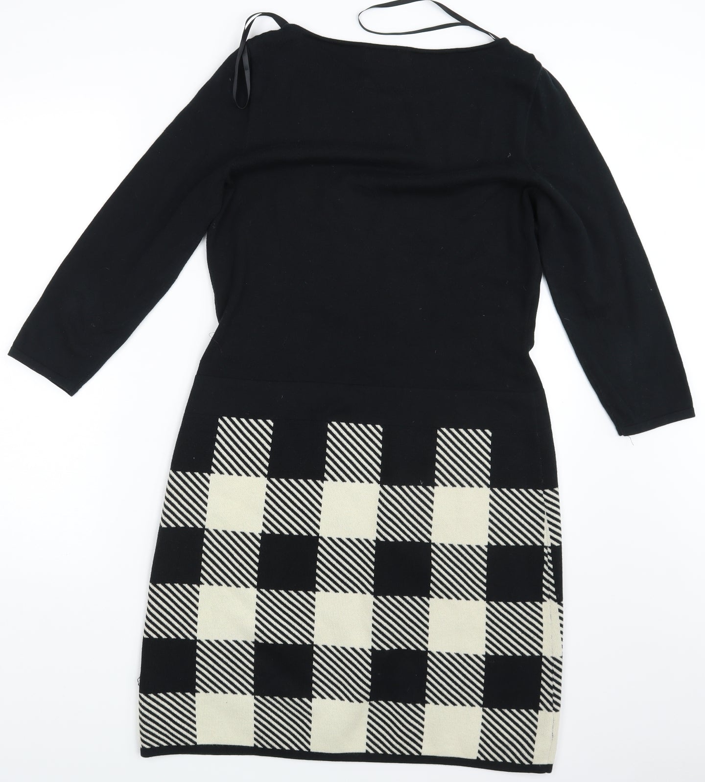 Ralph Lauren  Womens Black Geometric  A-Line  Size M