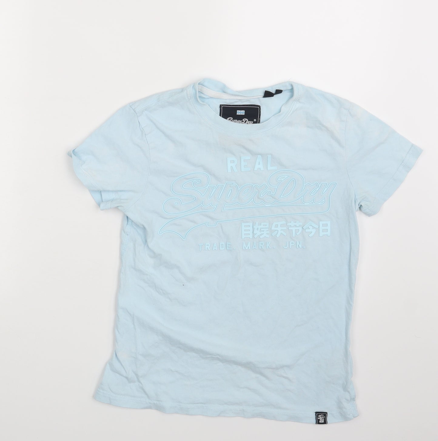 Superdry Womens Blue   Basic T-Shirt Size 6