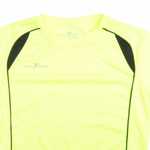 Precision Training Mens Yellow   Basic T-Shirt Size S