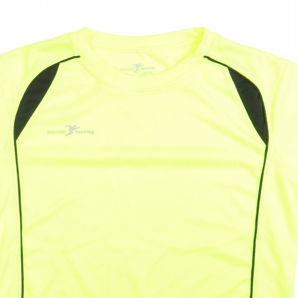 Precision Training Mens Yellow   Basic T-Shirt Size S