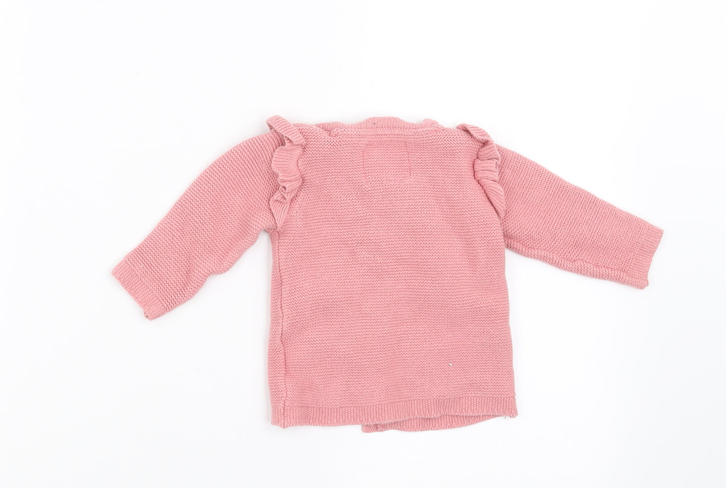 F&F Girls Pink   Cardigan Jumper Size 0-3 Months