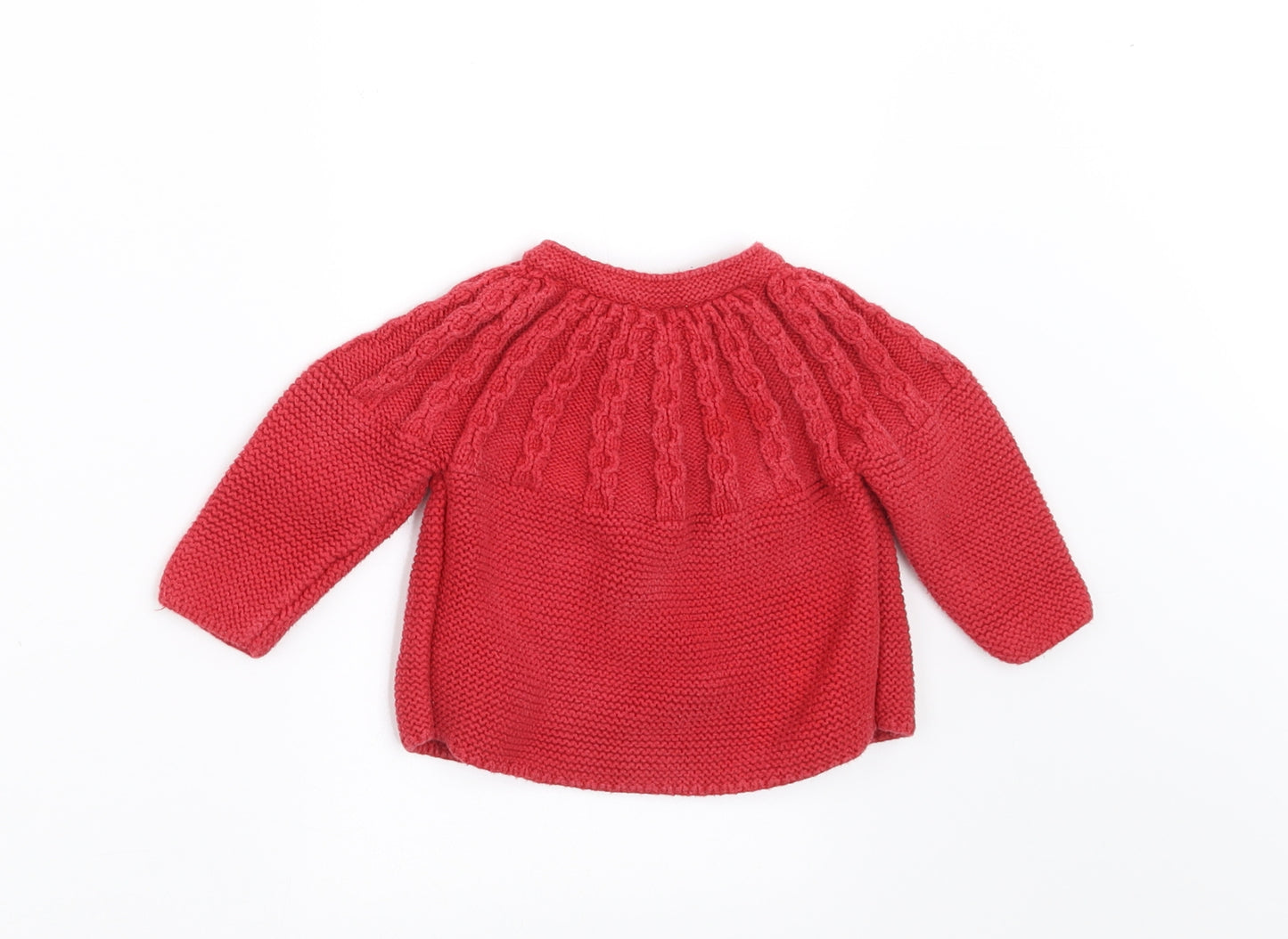 NEXT Girls Red   Cardigan Jumper Size 3-6 Months