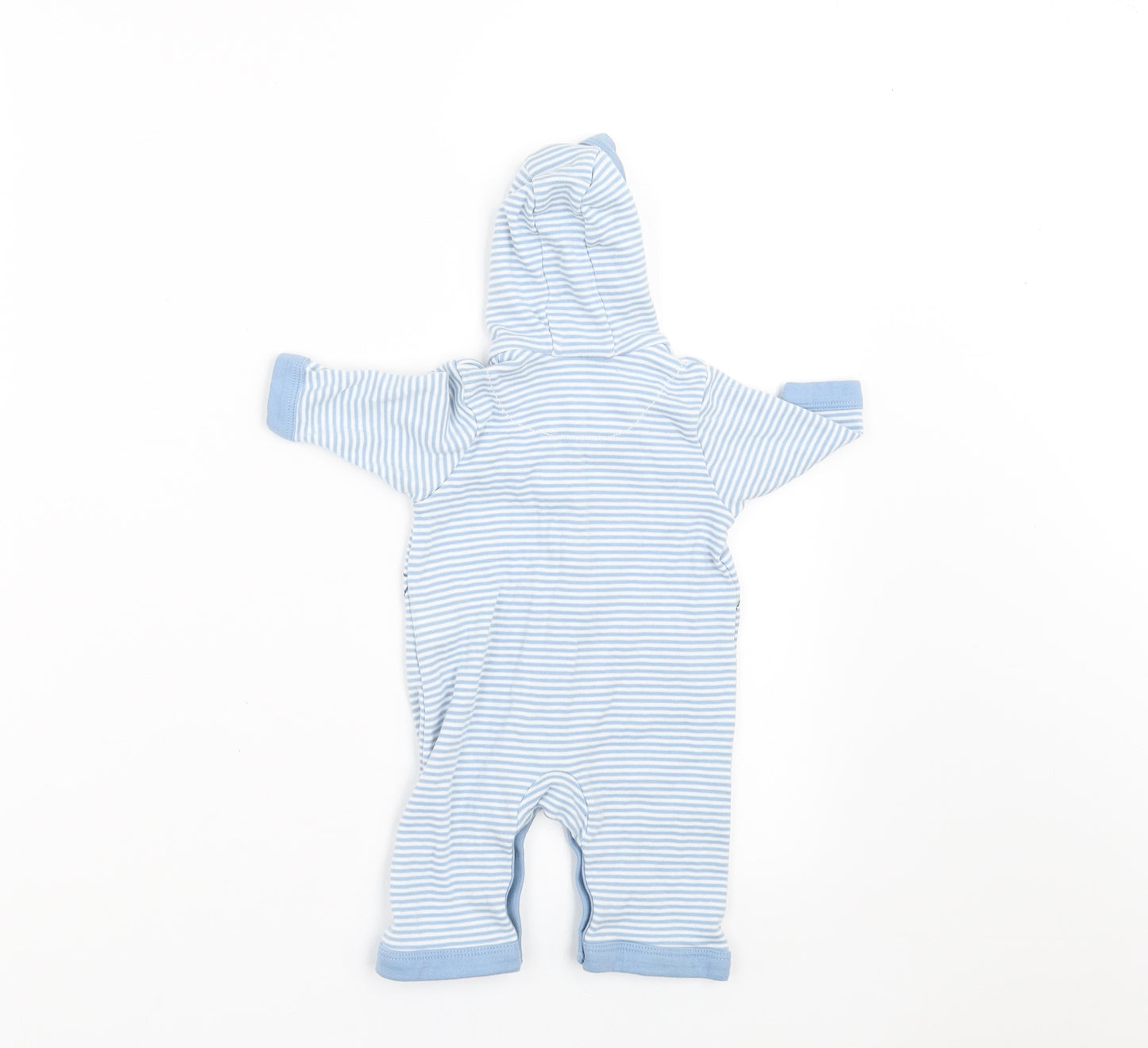 Marks and Spencer Boys Blue Striped  Romper One-Piece Size Newborn