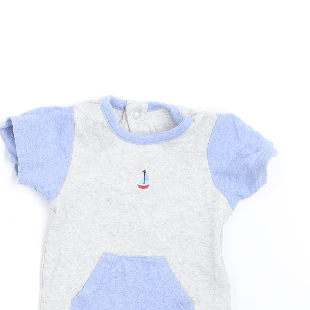 Marks and Spencer Boys Grey   Romper One-Piece Size 3-6 Months