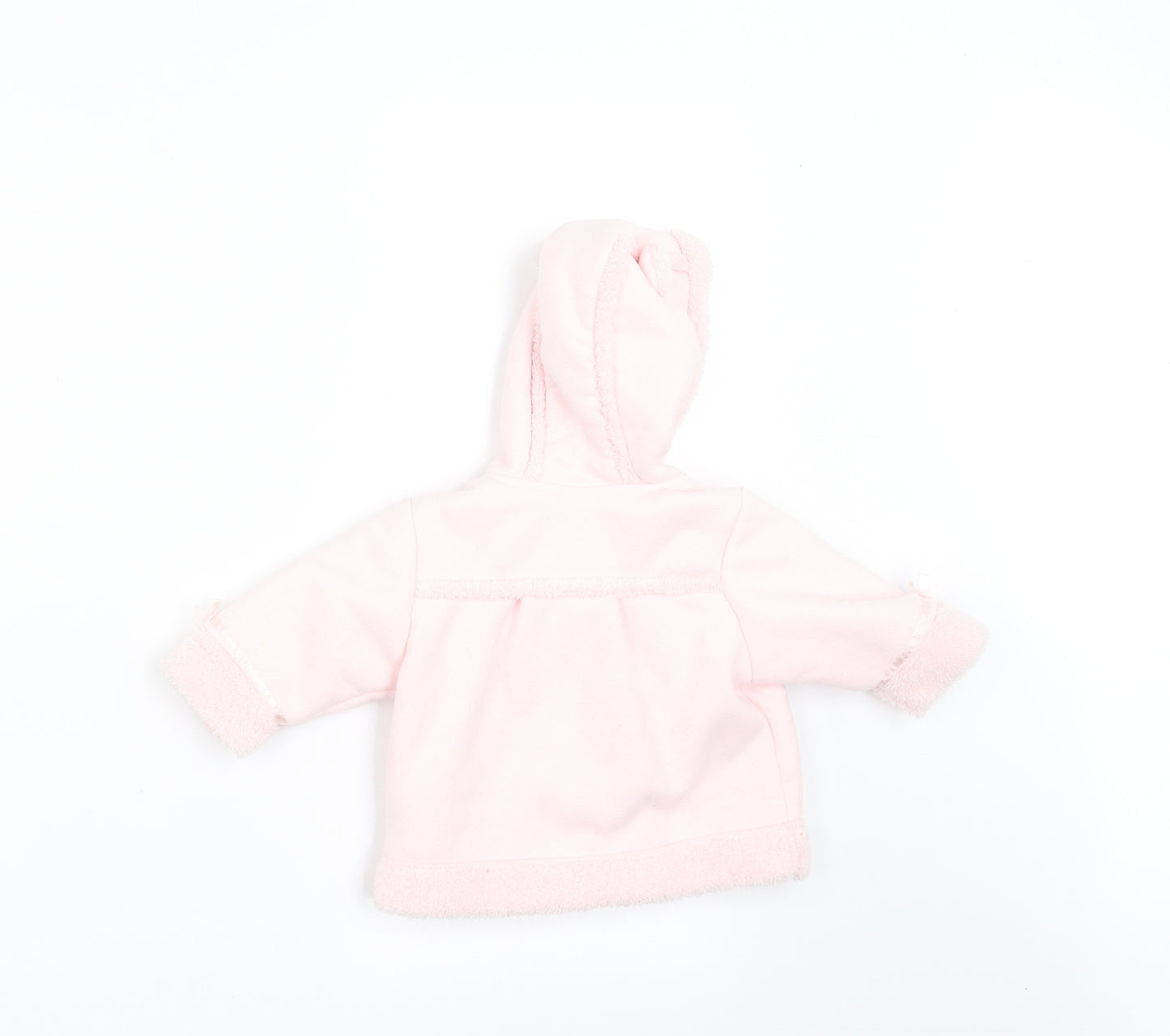 MINIMODE Girls Pink   Jacket  Size 0-3 Months  - EARS ON HOOD