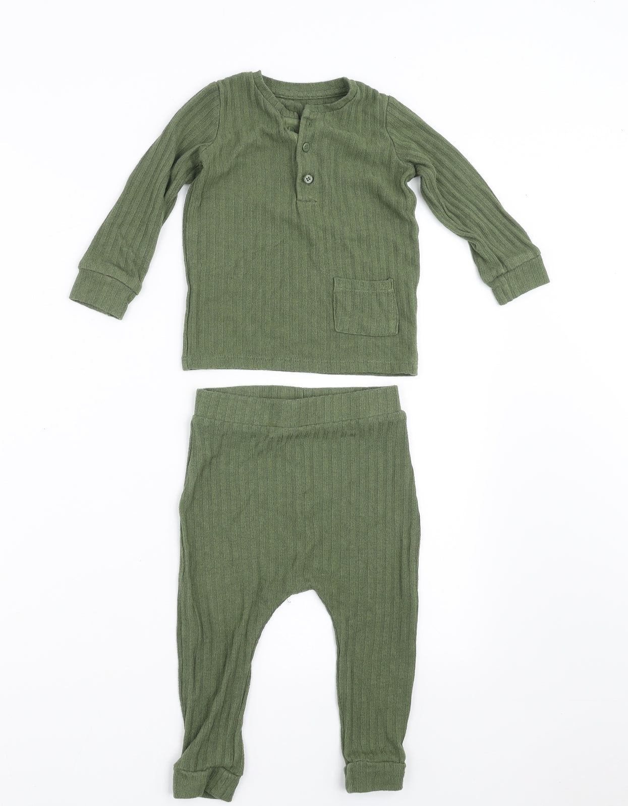 George Girls Green   Trousers One-Piece Size 12-18 Months  - LEGGINGS AND JUMPER
