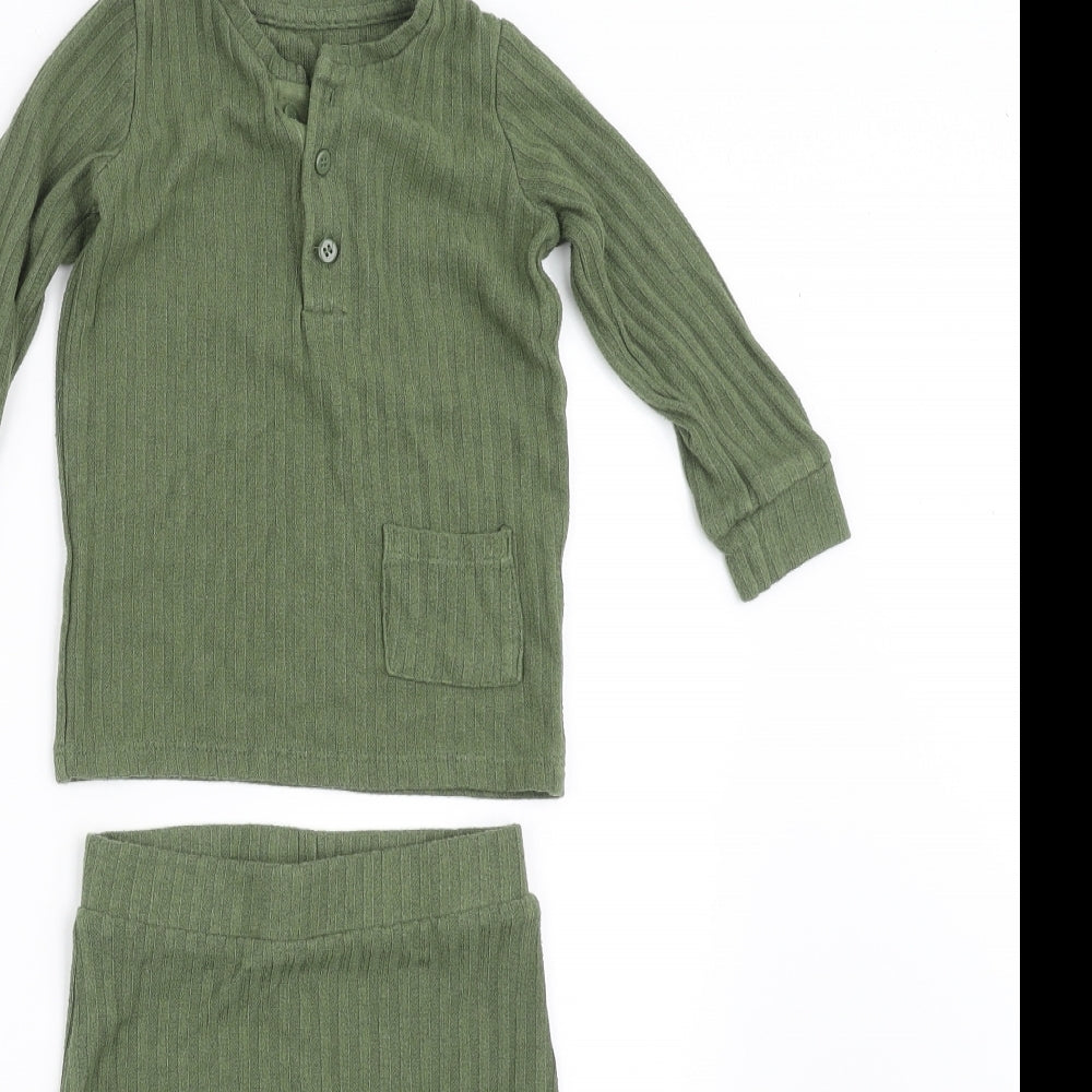 George Girls Green   Trousers One-Piece Size 12-18 Months  - LEGGINGS AND JUMPER