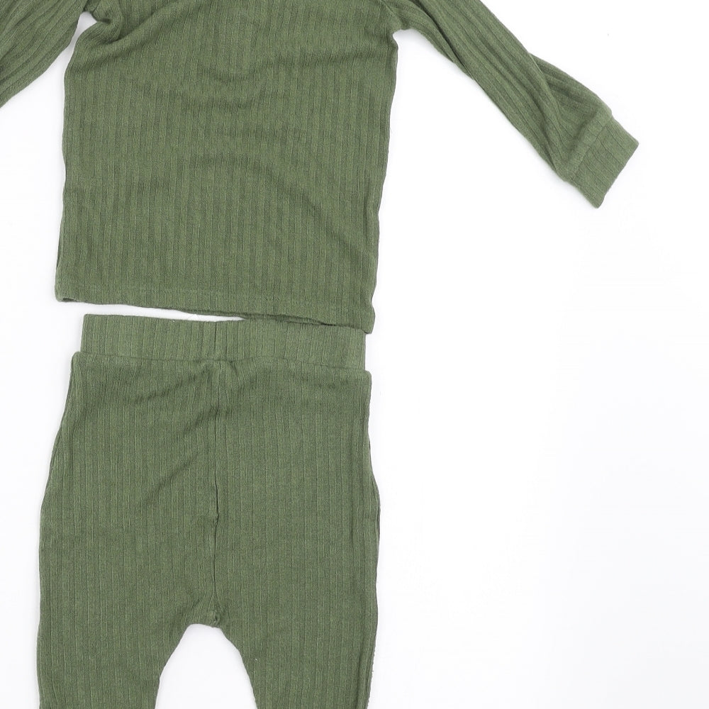 George Girls Green   Trousers One-Piece Size 12-18 Months  - LEGGINGS AND JUMPER