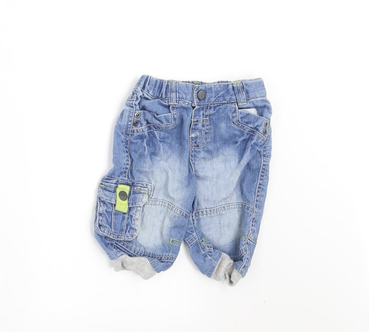 Marks and Spencer Boys Blue  Denim Jogger Jeans Size 3-6 Months