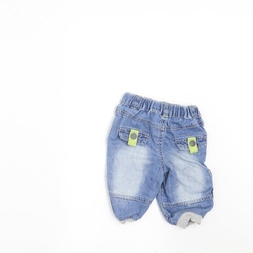 Marks and Spencer Boys Blue  Denim Jogger Jeans Size 3-6 Months