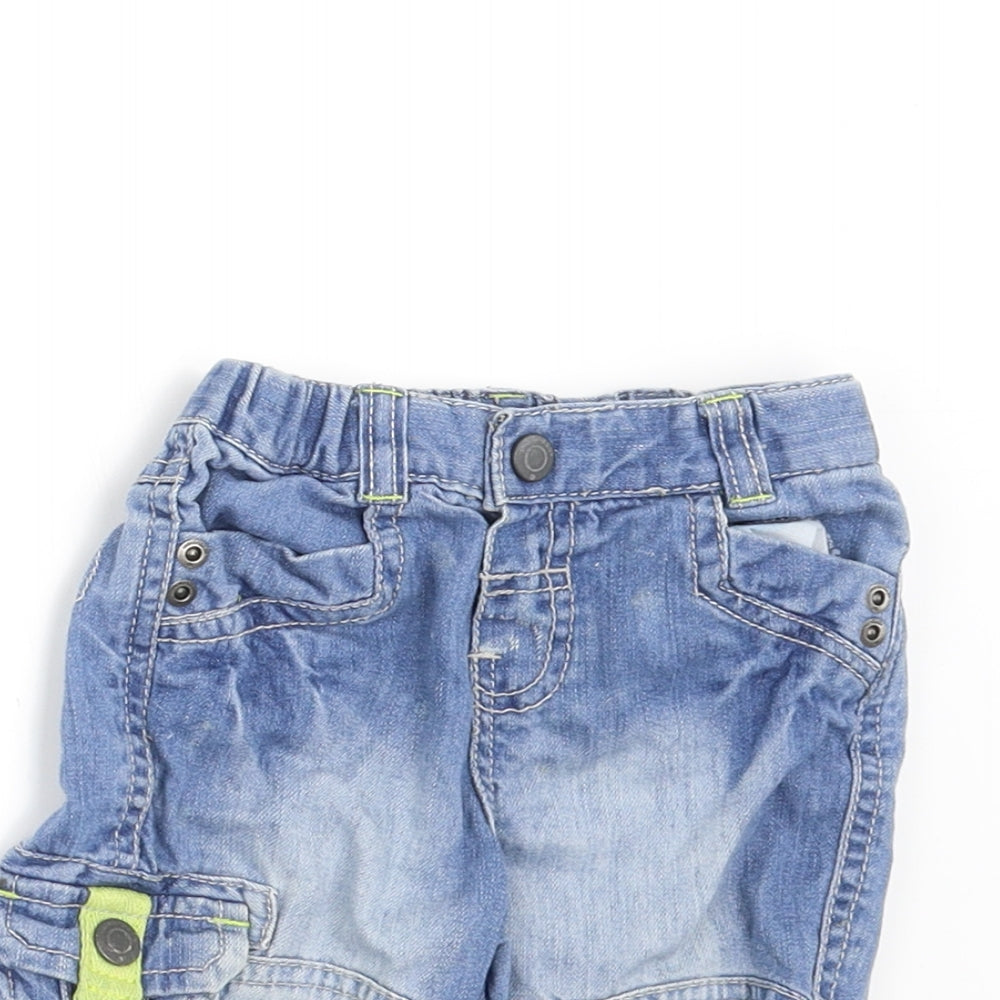 Marks and Spencer Boys Blue  Denim Jogger Jeans Size 3-6 Months