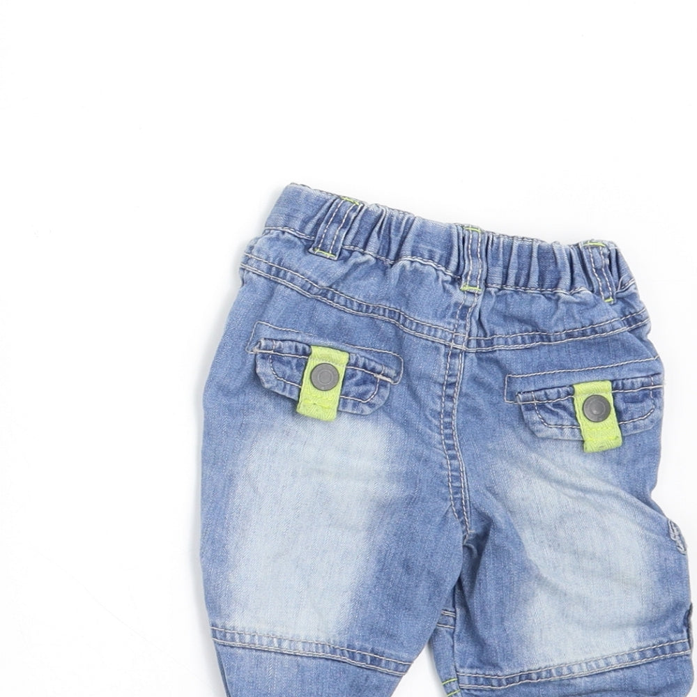 Marks and Spencer Boys Blue  Denim Jogger Jeans Size 3-6 Months