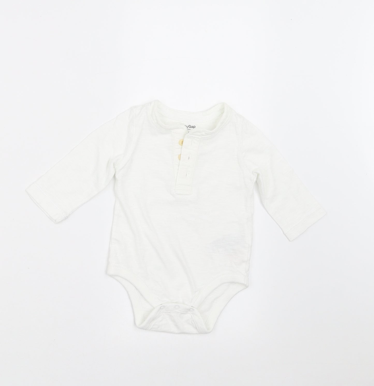 Gap Baby White   Basic T-Shirt Size 3-6 Months  - Body Suit