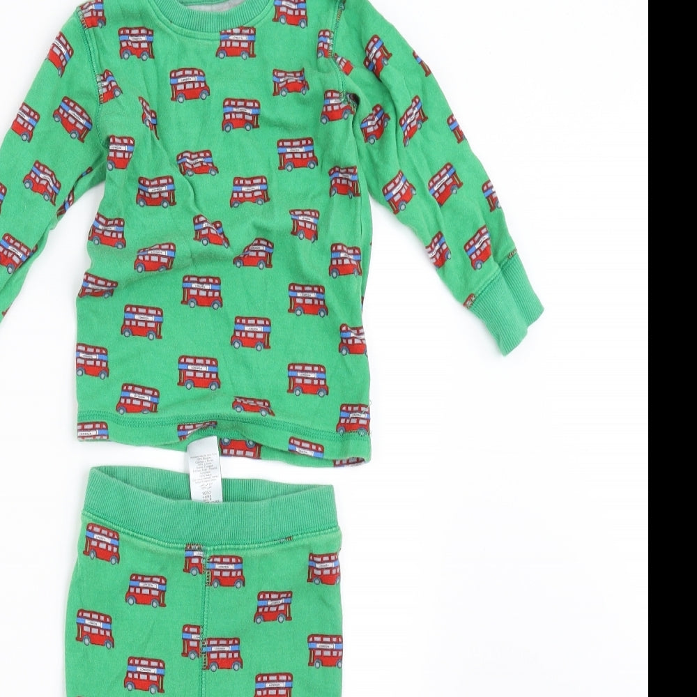 NEXT Boys Green Geometric   Pyjama Set Size 18-24 Months  - LONDON