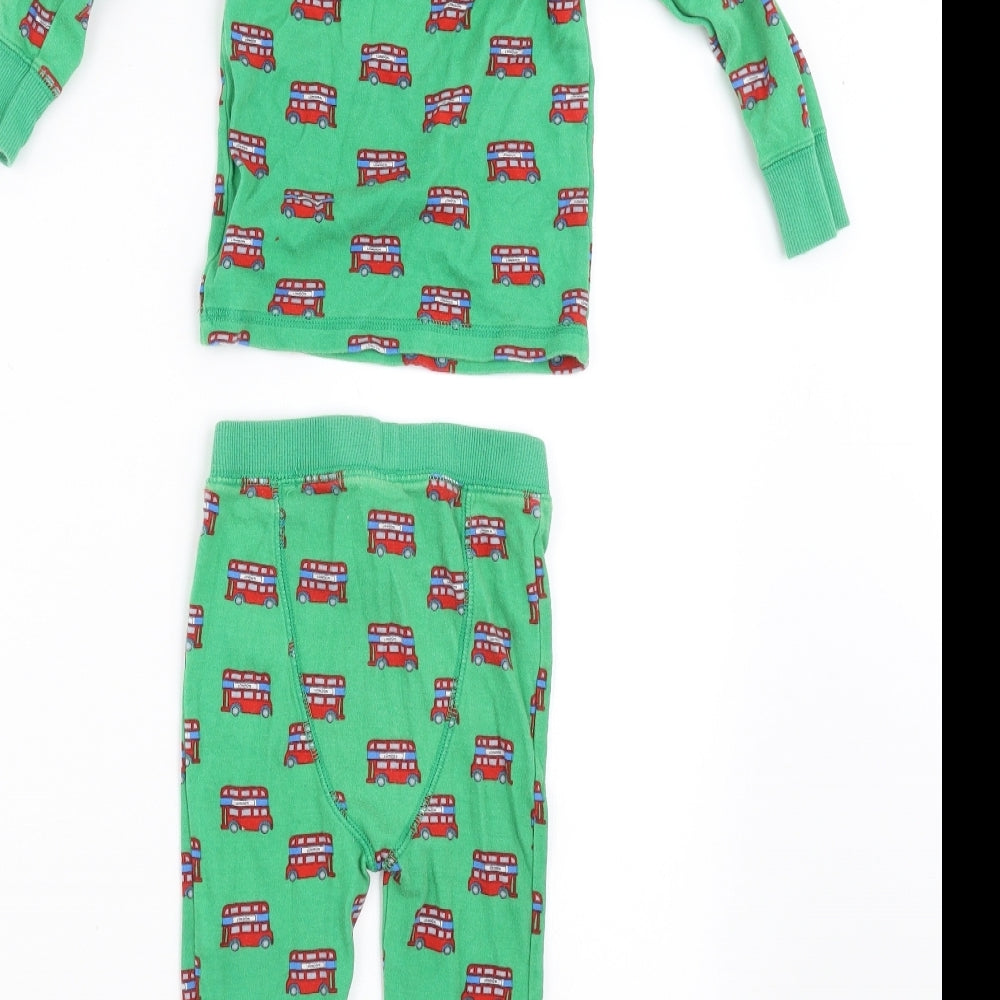 NEXT Boys Green Geometric   Pyjama Set Size 18-24 Months  - LONDON