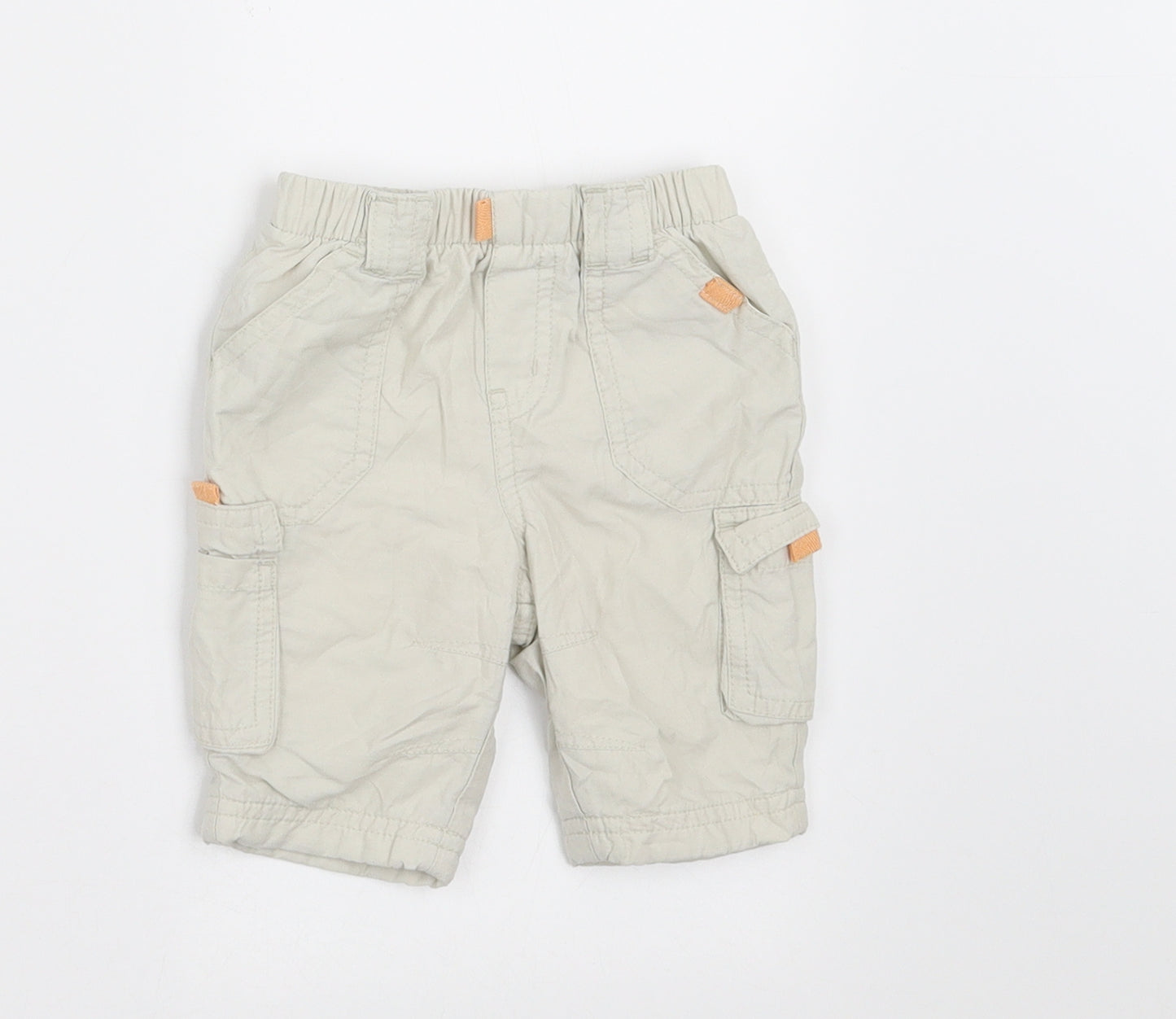 NEXT Boys Beige   Cropped Trousers Size Newborn  - SHORT
