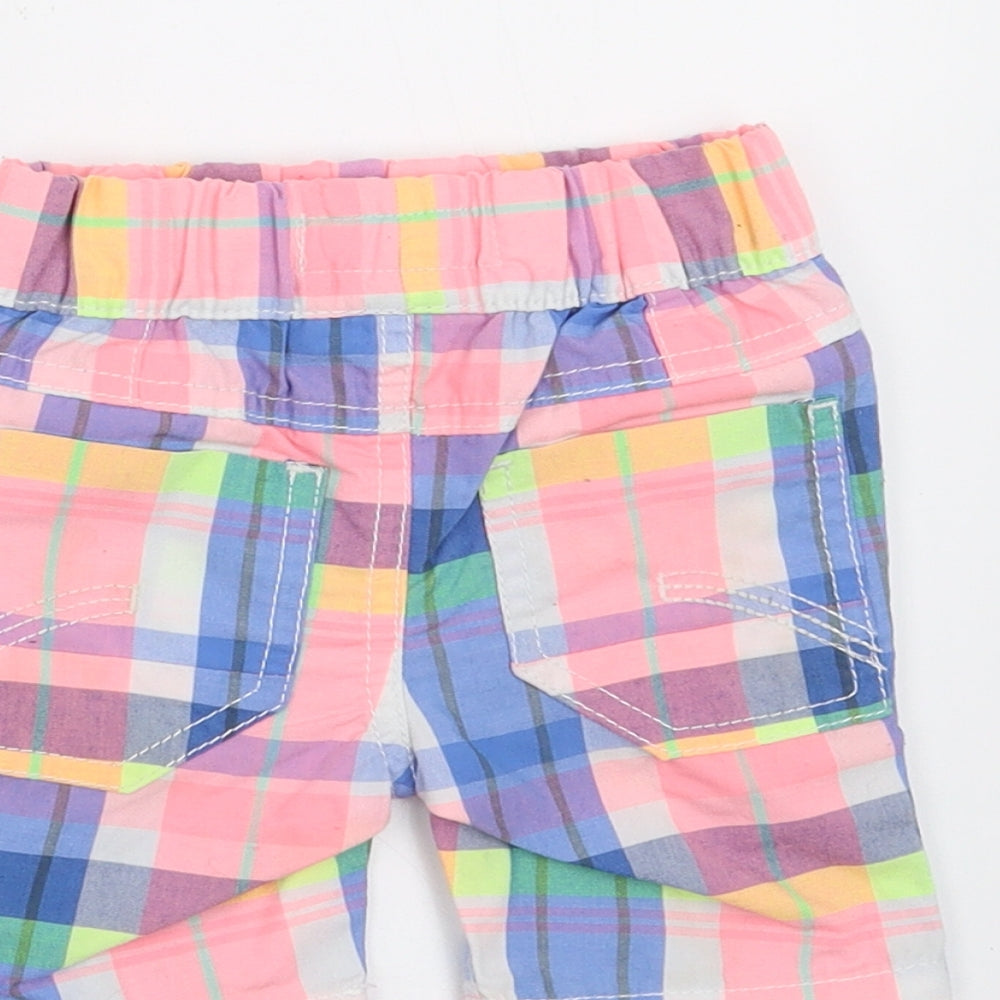 NEXT Boys Multicoloured Check  Cropped Trousers Size 6-9 Months  - shorts