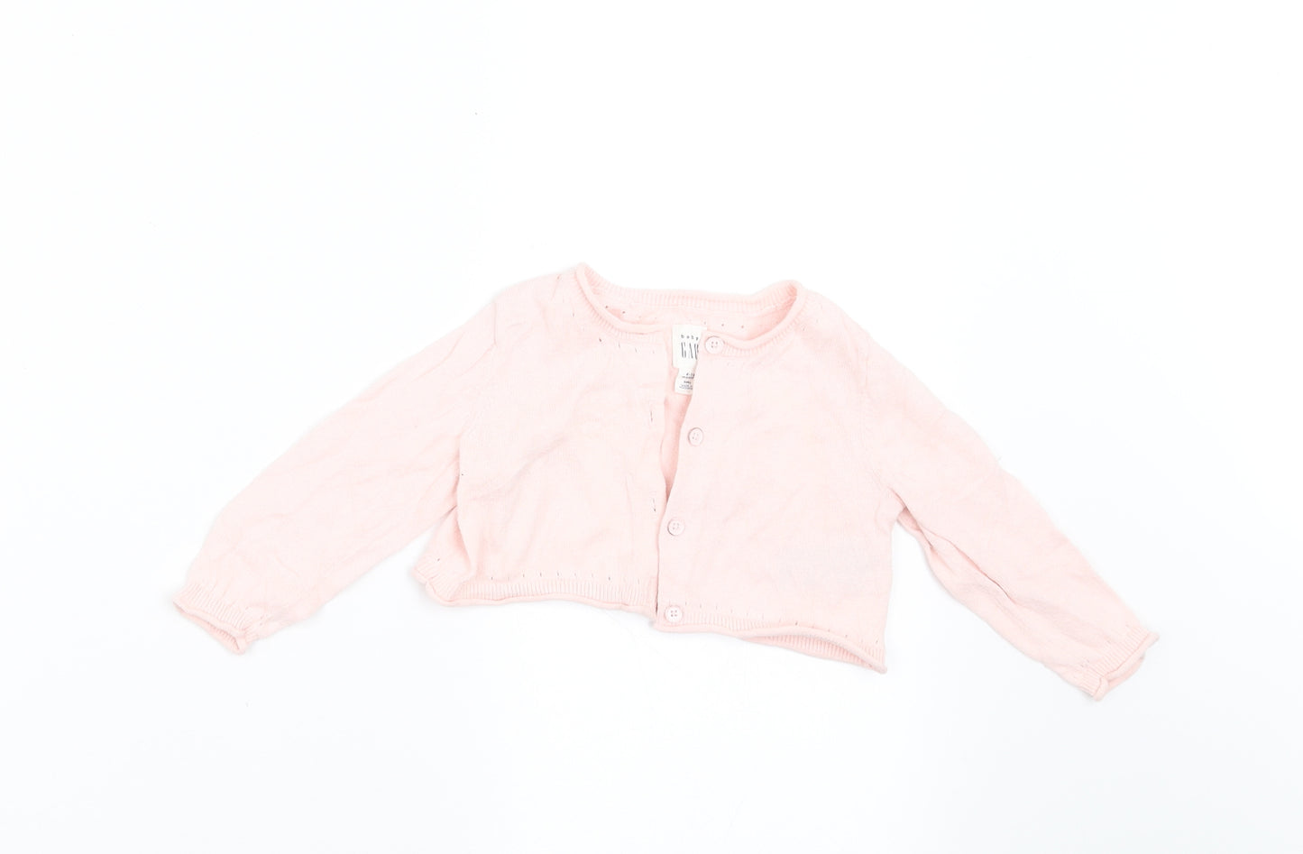 Gap Girls Pink   Cardigan Jumper Size 6-9 Months