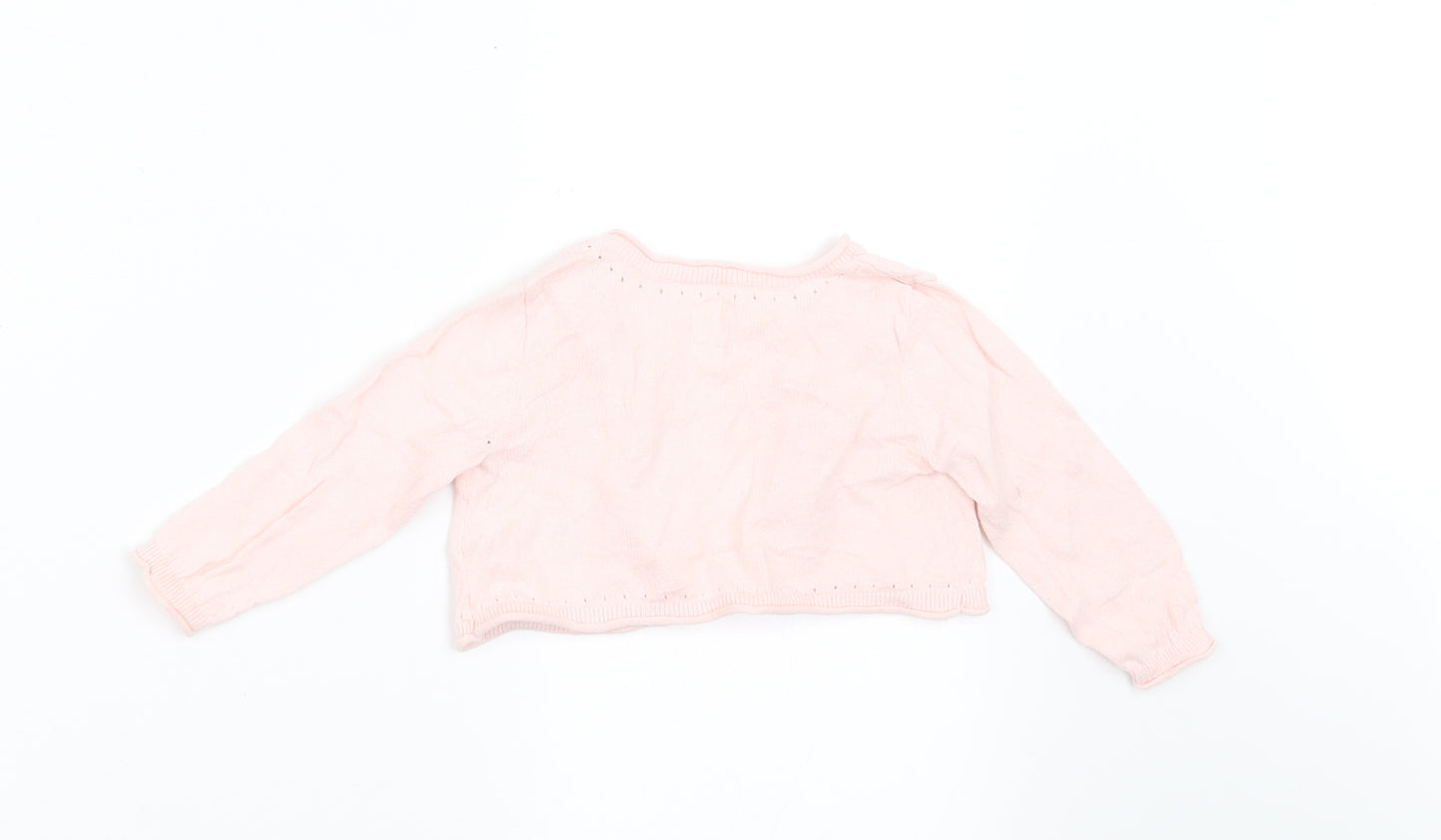 Gap Girls Pink   Cardigan Jumper Size 6-9 Months