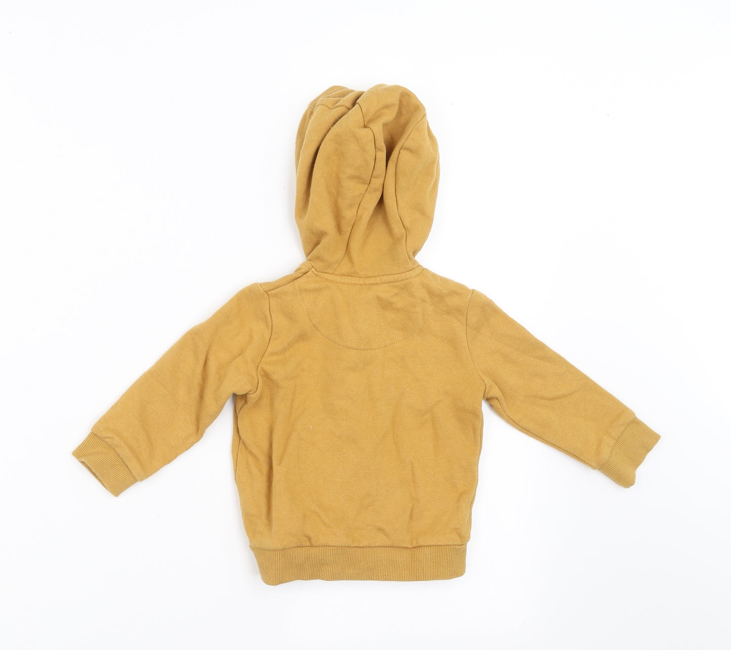 F&F Boys Yellow   Full Zip Jumper Size 6-9 Months  - dinasour